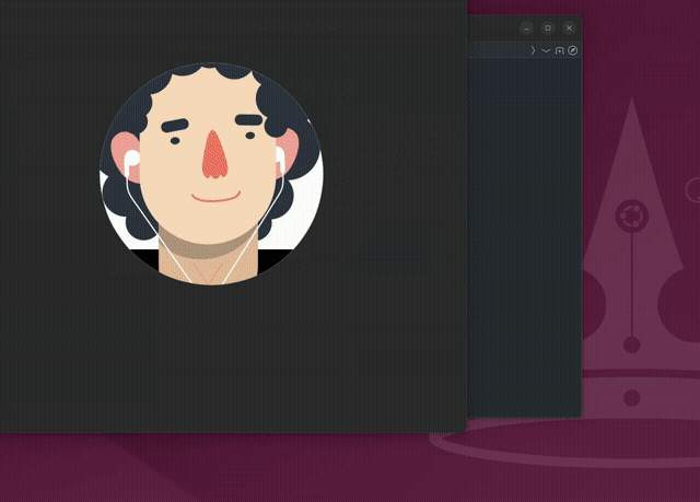 Flowmux previewing image and animation files in a pane