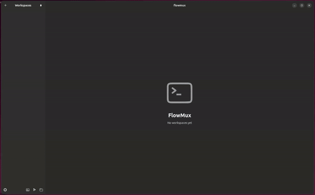 Flowmux splitting and resizing terminal and browser panes